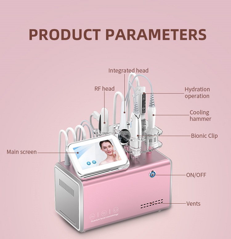 3Vacuum Mesotherapy Device with Cold Hammer for Facial Recovery