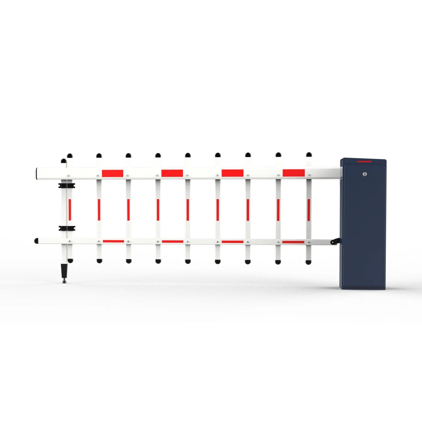 Highway-Grade Stainless Steel Boom Barrier with Swing Gate for Toll Access
