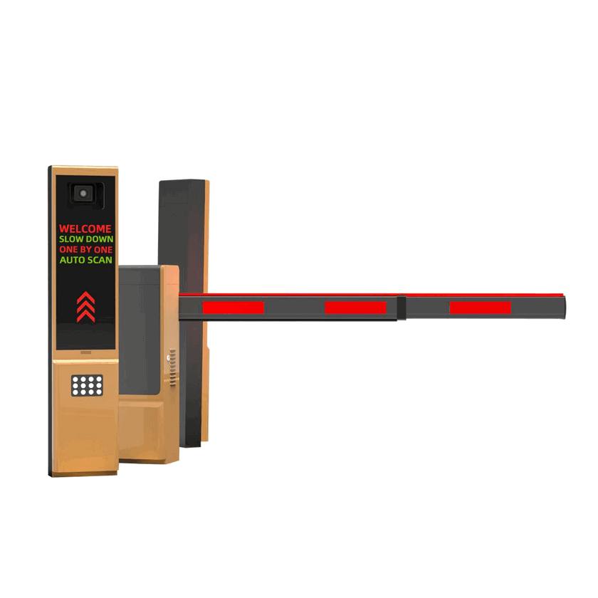 Heavy-Duty Steel Car Park Barrier with High-Torque Electric Motor Drive System