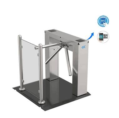 Stainless Steel Tripod Mechanism Gate Biometric Attendance Sensing Absensi Staf
