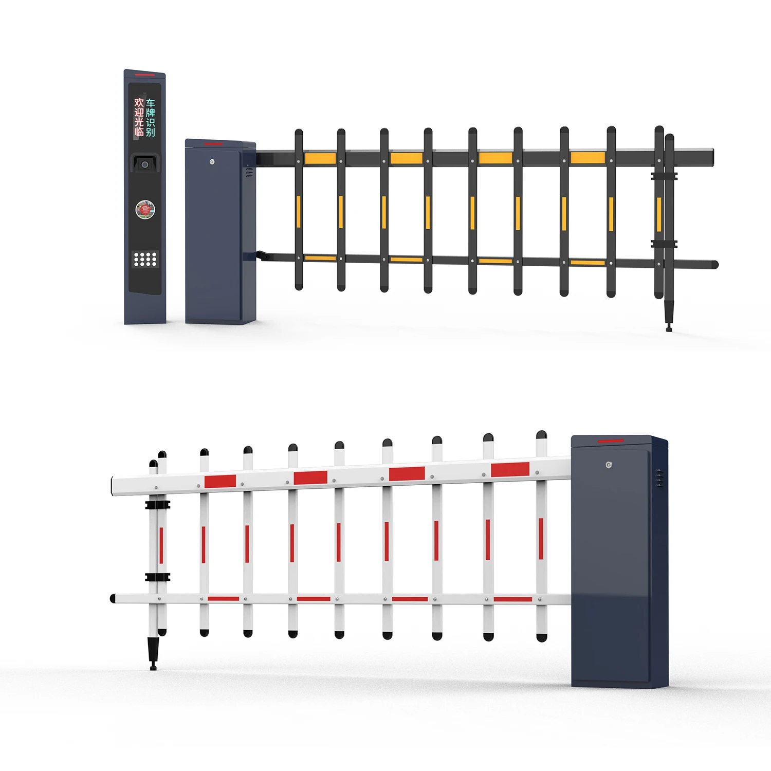 Boom Barrier Otomatis 24V Indikator LED Peringatan